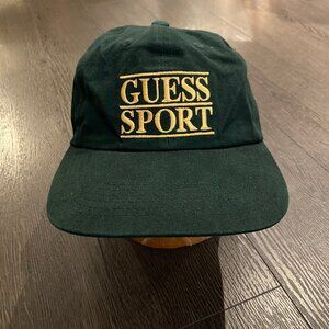 90s VINTAGE GUESS SPORT USA CAP preowned one size